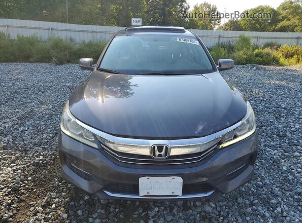 1HGCR3F83HA045801 2017 HONDA ACCORD Gray Вид спереду