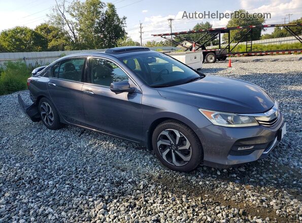 1HGCR3F83HA045801 2017 HONDA ACCORD Gray Передня права чверть