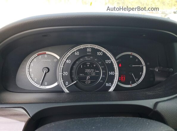 1HGCR3F83HA045801 2017 HONDA ACCORD Gray Вид щитка приладів