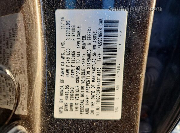 1HGCR3F97GA018575 2016 HONDA ACCORD Brown Widok komory silnika