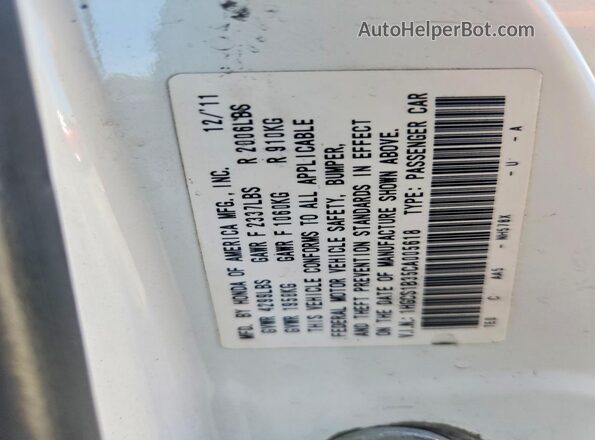 1HGCS1B35CA005618 2024 HONDA ACCORD White Engine compartment view