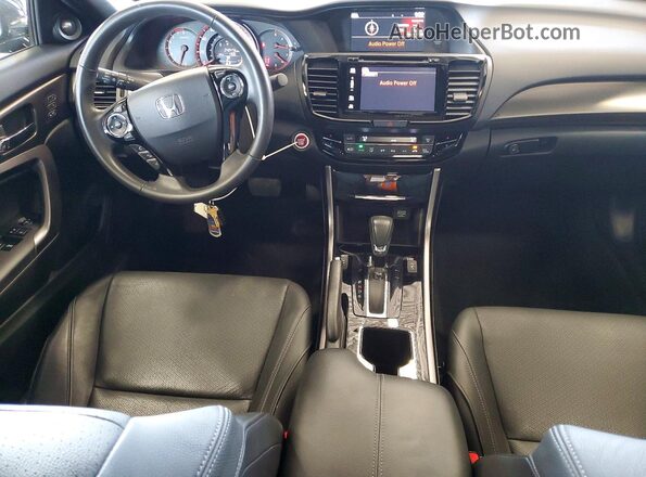 1HGCT1B81GA004576 2016 HONDA ACCORD Black Առջևի վահանակի տեսք
