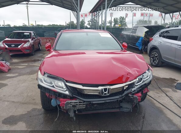 1HGCT1B81GA005713 2016 HONDA ACCORD Red უკანა სალონის ხედი