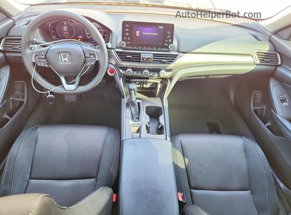 1HGCV1F10JA214701 2018 HONDA ACCORD White Dashboard view