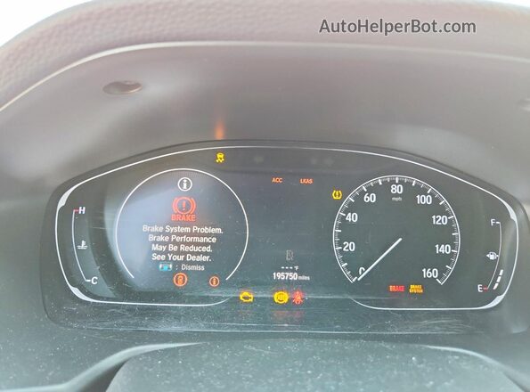 1HGCV1F10JA214701 2018 HONDA ACCORD White Instrument cluster view