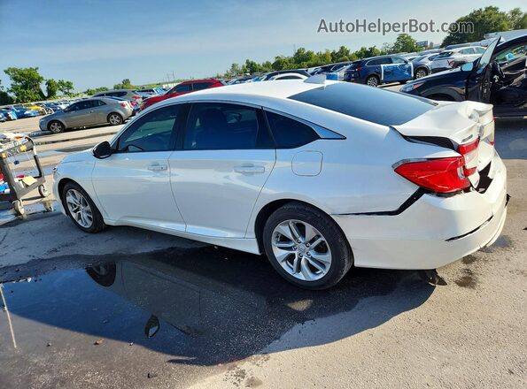 1HGCV1F10JA214701 2018 HONDA ACCORD White Rear left