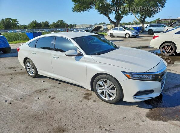 1HGCV1F10JA214701 2018 HONDA ACCORD White Front right
