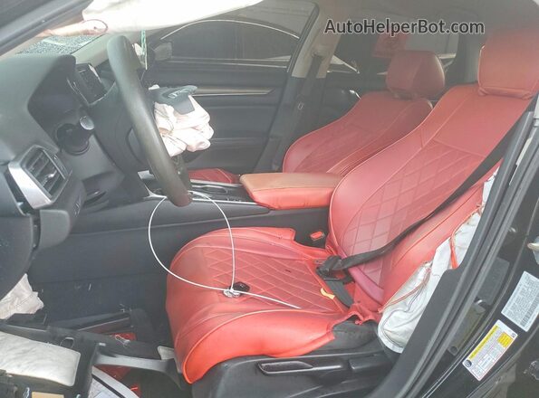 1HGCV1F10JA267611 2018 HONDA ACCORD Black Vista interior delantera