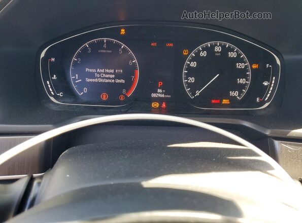 1HGCV1F10KA170460 2019 HONDA ACCORD Silver Սարքավորումների վահանակի տեսք