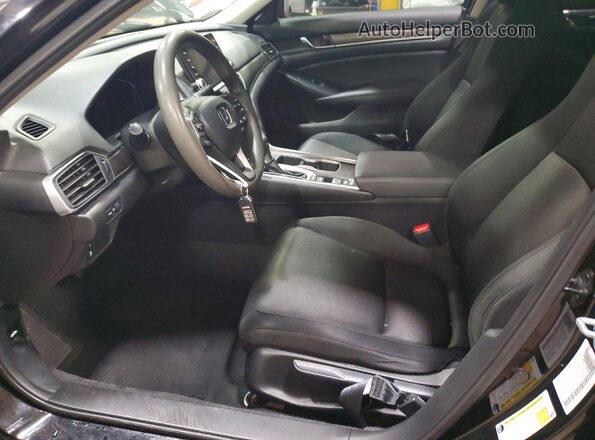 1HGCV1F10MA038446 2021 HONDA ACCORD Черный Вид салона спереди