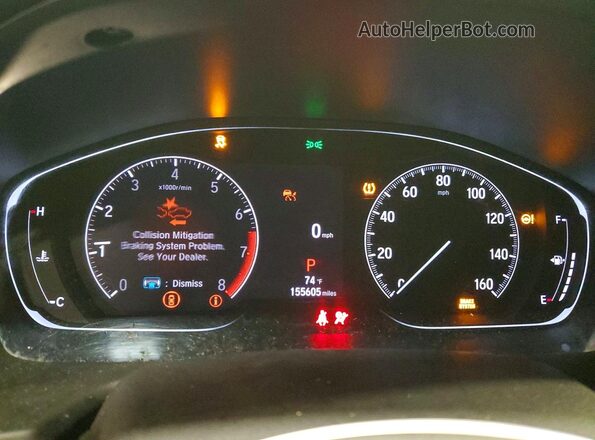 1HGCV1F10MA038446 2021 HONDA ACCORD Черный Вид щитка приборов
