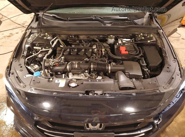 1HGCV1F10MA038446 2021 HONDA ACCORD Черный Вид задней части салона