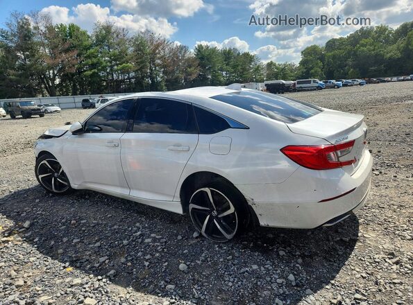 1HGCV1F11JA086873 2018 HONDA ACCORD White Tył lewy