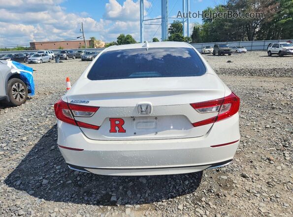 1HGCV1F11JA086873 2018 HONDA ACCORD White Widok z tyłu
