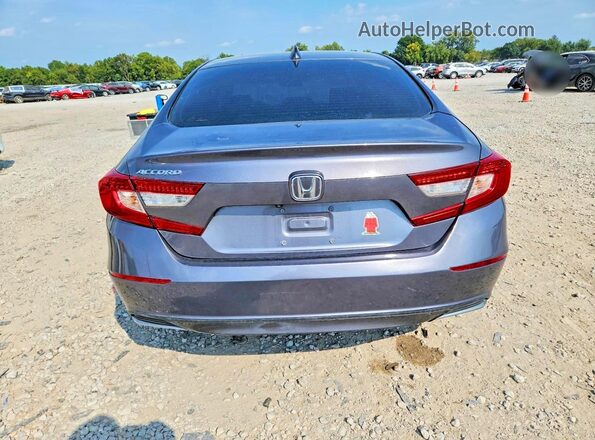 1HGCV1F11KA161699 2019 HONDA ACCORD Gray უკანა ხედი