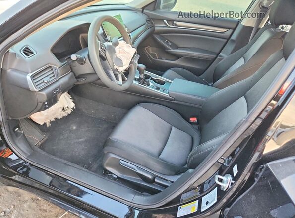 1HGCV1F11MA033322 2021 HONDA ACCORD Black Вид салону спереду