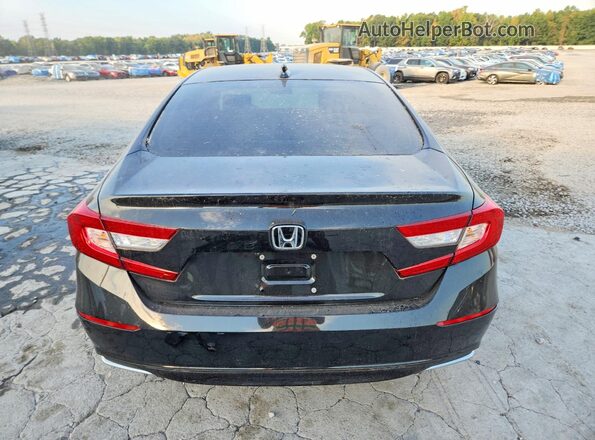 1HGCV1F11MA033322 2021 HONDA ACCORD Black Вид ззаду