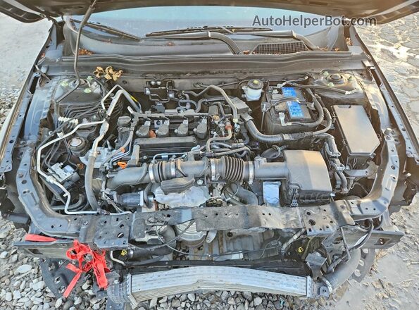 1HGCV1F11MA033322 2021 HONDA ACCORD Black Вид задньої частини салону
