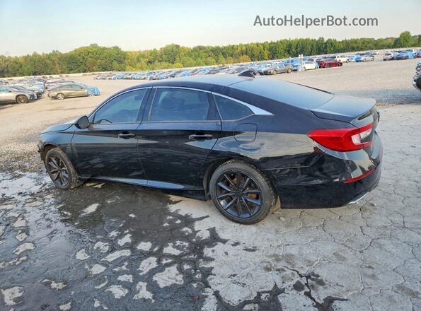 1HGCV1F11MA033322 2021 HONDA ACCORD Black Задня ліва чверть