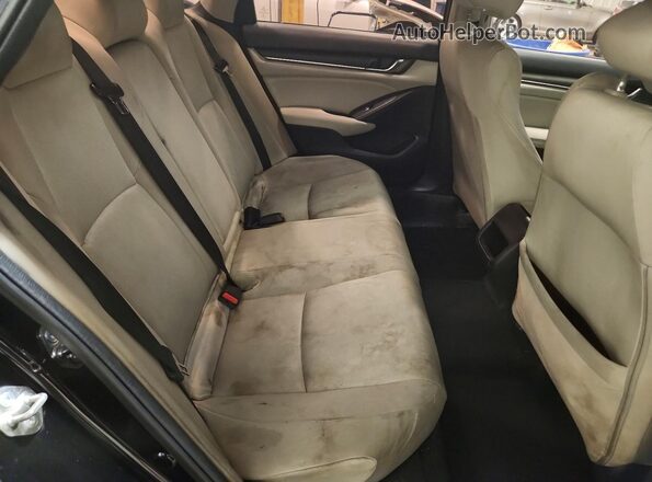 1HGCV1F12JA169762 2018 HONDA ACCORD Black Rear seats view