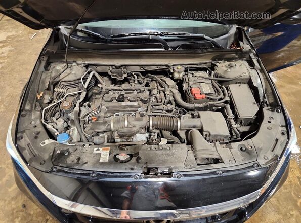 1HGCV1F12JA169762 2018 HONDA ACCORD Black Rear interior view