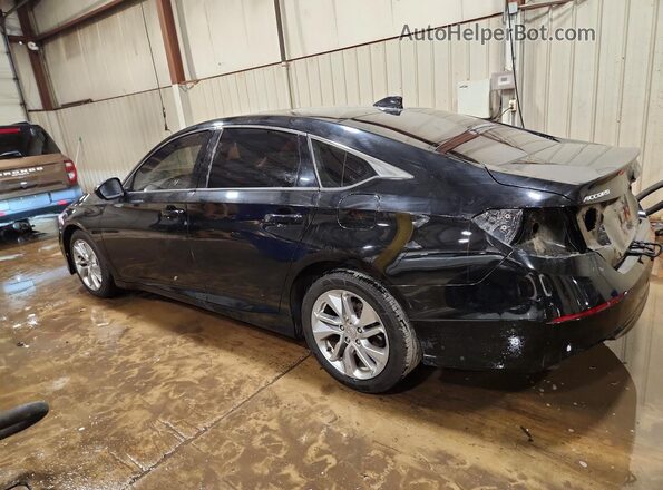 1HGCV1F12JA169762 2018 HONDA ACCORD Black Rear left