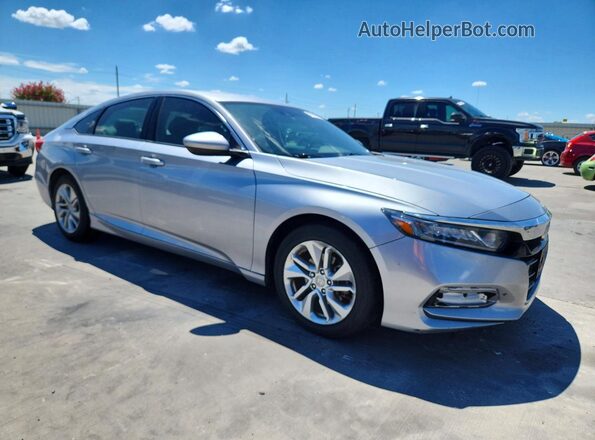 1HGCV1F12KA053835 2019 HONDA ACCORD Silver Delantero derecho