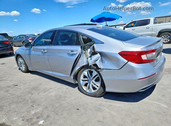 1HGCV1F12KA053835 2019 HONDA ACCORD Silver Trasero izquierdo