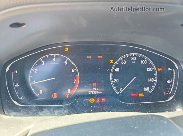 1HGCV1F12KA053835 2019 HONDA ACCORD Silver Vista del cuadro de instrumentos