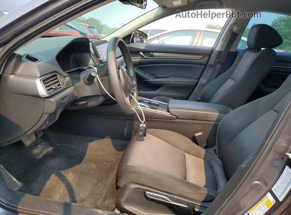 1HGCV1F13JA138133 2018 HONDA ACCORD Gray Widok wnętrza z przodu