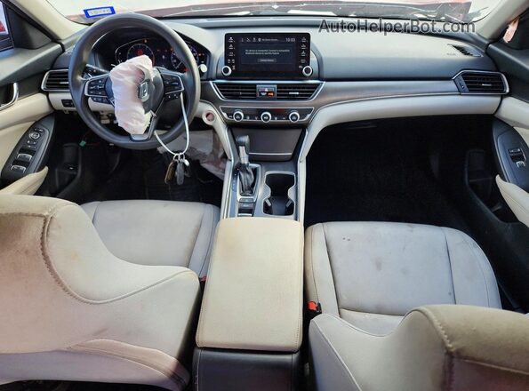 1HGCV1F13MA036061 2021 HONDA ACCORD Red Dashboard view