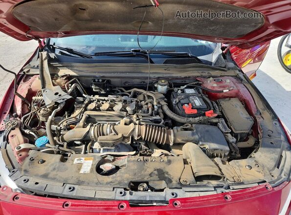 1HGCV1F13MA036061 2021 HONDA ACCORD Red Rear interior view