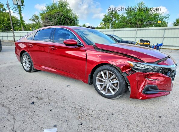 1HGCV1F13MA036061 2021 HONDA ACCORD Red Front right