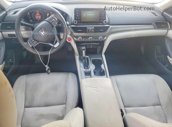1HGCV1F14JA016235 2018 HONDA ACCORD White Vista del salpicadero