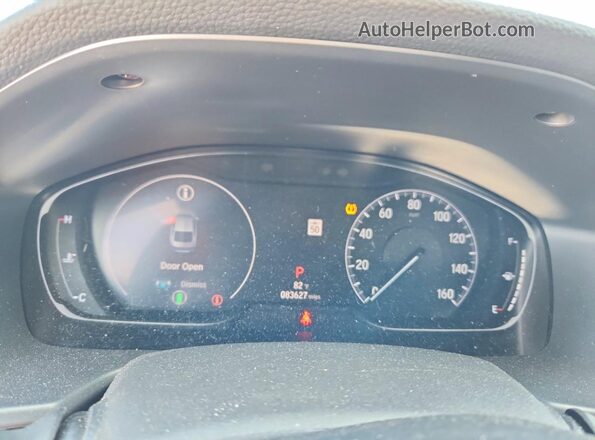 1HGCV1F14LA099846 2020 HONDA ACCORD White Widok zestawu wskaźników