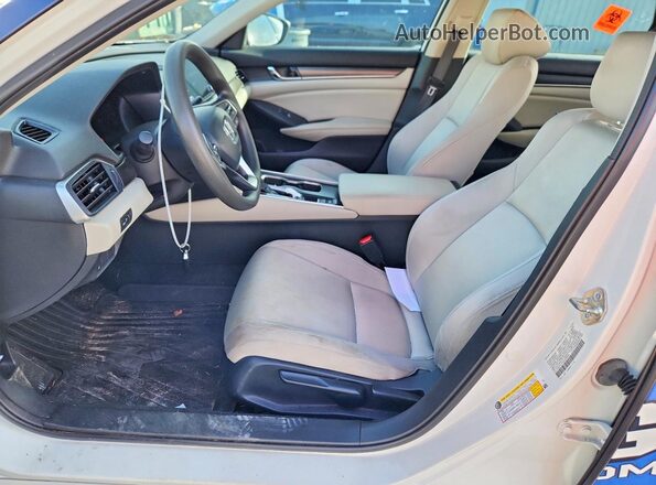 1HGCV1F14LA099846 2020 HONDA ACCORD White Widok wnętrza z przodu