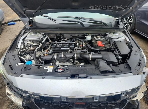 1HGCV1F15KA068720 2019 HONDA ACCORD Silver Widok wnętrza z tyłu