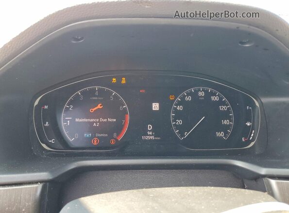 1HGCV1F15LA019017 2020 HONDA ACCORD Silver Widok zestawu wskaźników