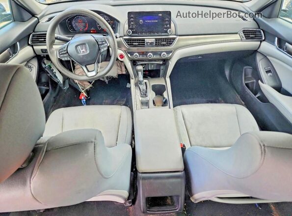 1HGCV1F16KA110490 2019 HONDA ACCORD Blue Dashboard view