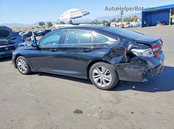 1HGCV1F16LA077346 2020 HONDA ACCORD Black Задня ліва чверть