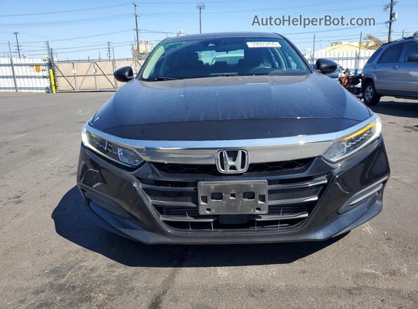 1HGCV1F16LA077346 2020 HONDA ACCORD Black Вид спереду