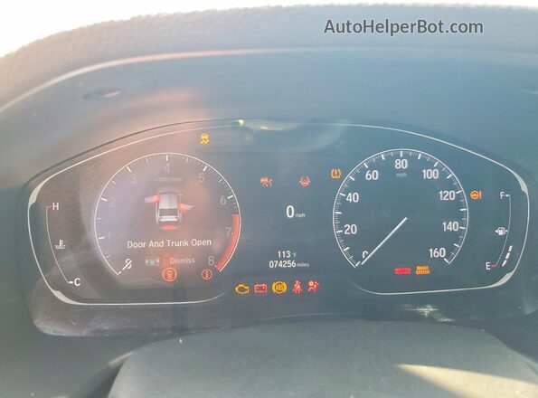 1HGCV1F17MA090429 2021 HONDA ACCORD Silver Vista del cuadro de instrumentos