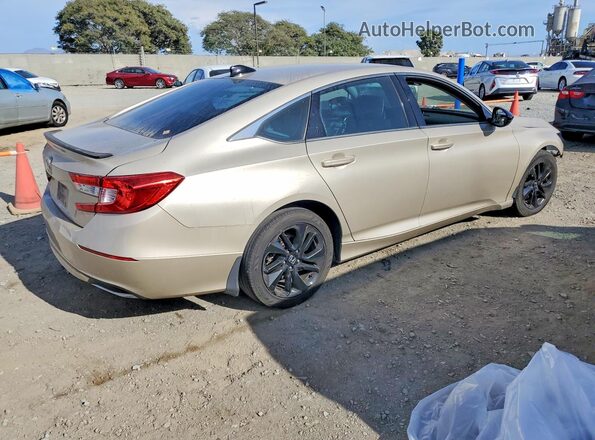 1HGCV1F18JA223372 2018 HONDA ACCORD Gold Задня права чверть