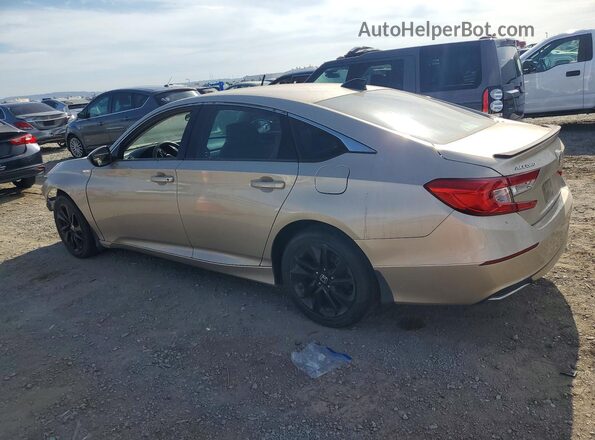 1HGCV1F18JA223372 2018 HONDA ACCORD Gold Задня ліва чверть