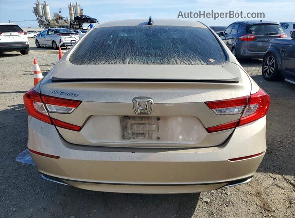 1HGCV1F18JA223372 2018 HONDA ACCORD Gold Вид ззаду
