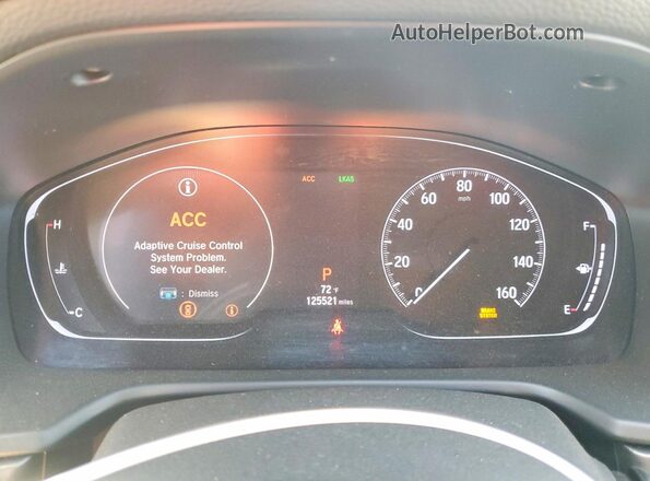 1HGCV1F18JA223372 2018 HONDA ACCORD Gold Вид щитка приладів