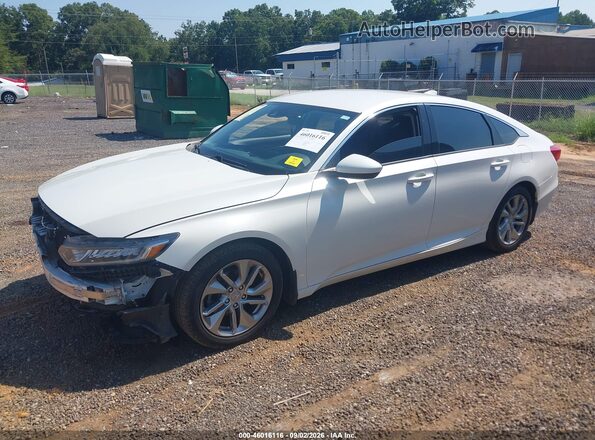 1HGCV1F19KA017415 2019 HONDA ACCORD White Առջևի ձախ երեք քառորդ տեսարան
