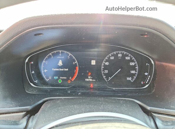 1HGCV1F19KA089120 2019 HONDA ACCORD White Widok zestawu wskaźników