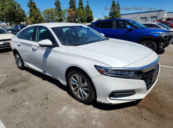 1HGCV1F19KA089120 2019 HONDA ACCORD White Przód prawy