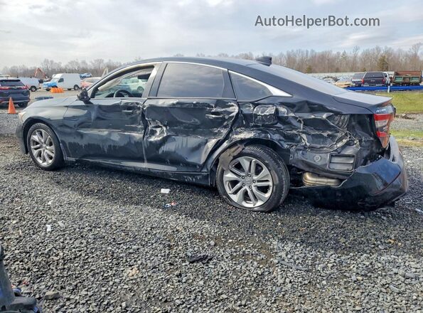 1HGCV1F19KA175303 2019 HONDA ACCORD Черный Задняя левая четверть